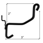 Otoolling 10 Pack Slat Wall Gun Cradles Heavy Duty Grid Wall Black 