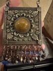 Vintage Bedouin Nomad Tribe Necklace With Chunky Stone 