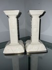 Pair Of Lenox Judaic Collection Sabbath Shabbat 7 25 h Candlesticks 12 Tribes 