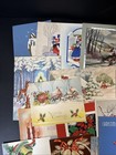 Vintage Christmas Holiday Greeting Cards Lot Of 50  Used And Unused   8