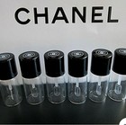 10 X Chanel Empty Glass Travel Size Makeup Sample Dram Jars Bottles