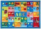 Kids Educational Learning Alphabet Symbols Non Skid  non Slip  Area Rug 5  X    