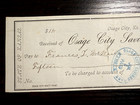 1874 Osage City Savings Bank Kansas Cancelled Bearer Check