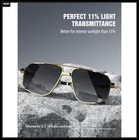 Polarized Aviator Sunglasses Square Uv400 Protection Men Women Retro Driving