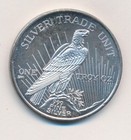 1986 Peace Dollar Design 1 One Troy Ounce 999 Silver Round