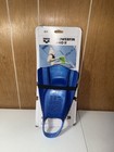 Arena Powerfin Pro Ii Silicone Short Blade Swim Fins - Blue  Us 4 5-5 5 Used
