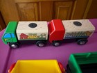 Vintage Brio Magnetic Trains Lot Of 45 Wooden Trains Good Used Condition