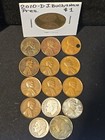 Lot 15 U s  Silver Dimes   Wheat Pennies