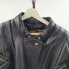 Pure Leather Motorcycle Jacket Women Size Uk 18 Adjustable Buckle Heavy Genuine