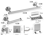 11 Piece Bathroom Hardware Accessories Set With 16  Towel Bar