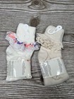 Vintage 1991 Toddler Barbie Lace Ruffle White Socks 2-pack Sock Sz 7-8 5 90s Y2k