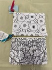Lot Of 2 Colorful Life Pouches coin Purse To Color 6  X 4 3 