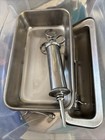 Vintage Lot Of Used Dental   Surgical Office Tools And Sterilization Tray