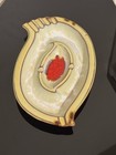 Vintage 1970 s Mid Century Modern Ceramic Drip Glaze Retro Ashtray 