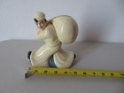Vtg 5 1 2   The Seamen s Bank For Savings Ceramic Wwii Sailor Coin Bank Cracked