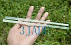 2 Pairs Natural Translucent Xiu Yu   Xiu Jade   Serpentine Chopsticks