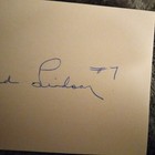 Ted Lindsay Signed Index Card Autograph Auto - Inscribed  7