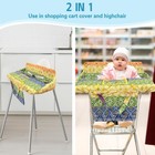 Shopping Cart Cover For Baby 2-in-1 High Chair Cover Soft portable and Machine