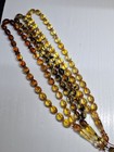 Set Of3 Natural Baltic Amber Islamic Prayer Beads Misbaha Tasbih Rosary