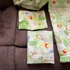 Vintage Disney Classic Winnie The Pooh Crib Bedding Set 1996 Complete Euc
