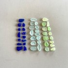 Genuine Beach Sea Glass Cobalt Uv Glass Sky Blue Surf-tumbled Mendocino Ca