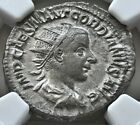 Gordian Iii Double Denarius Ad 238-244 Virtus Or Mars Ngc Ch Xf 5 5 3 5 