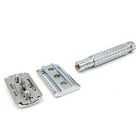 Parker 94r Heavyweight Safety Razor And 5 Double Edge Razor Blades - 3  Handle