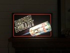 Vintage Coors Light Silver Bullet  25 x15  Lighted Beer Sign 1980 s Bar