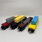 Wooden Railway Long Container Car Train Rolling Stock Trains Custom Made