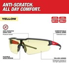Milwaukee Tool 48-73-2101 Safety Glasses  Anti-scratch  Yellow Lens  Black