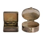 Pair Of Vintage Sterling Pill Boxes