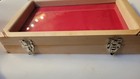  on Sale  Oak Display Case For Knives  Arrowheads  Coins    More 10x16x2 5
