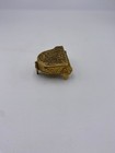 Vintage Avon Gold Tone Filigree Metal Piano Lidded Solid Perfume Holder Empty