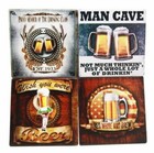 Beer Spirits Coaster Set Of 4 Man Cave By Dwk