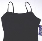 Capezio Cami Leotard Bodysuit Camisole Team Basics Black New Adult Women L Or Xl