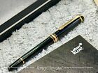   Montblanc Meisterstuck Black Gold-coated Classique M163 Rollerball Pen