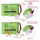 Ryme F11 2 3aa600 3 6v 600mah Ni-mh Battery Pack  Fits Kaito Ka500 Ka550 Ka60   