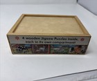 Melissa   Doug Wooden Jigsaw Puzzles In A Box 4 Puzzles Farm Animals 48 Pieces