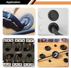 200 Black Rubber Hole Plugs Assortment For Auto Body And Sheet Metal  Flush Head