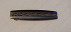 Vtg Hickok Usa Tie Bar Clip Clasp Silver Gold Tone Textured 1 5 
