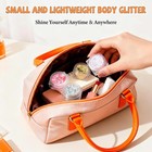 Body Glitter Sparkle Chunky Face Hair Makeup Gel For Girls Women White