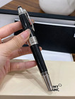 Montblanc J  F  Kennedy Carbon Fiber Black   Silver Rollerball Pen  New Boxed