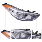 Right Halogen Headlight For Hyundai Elantra 2011-2013 Abs Polycarbonate