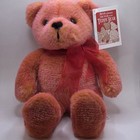 Avon Talking Teddy Bear 2002 Reddish Orange 12 Inch Plush W  Tag Working