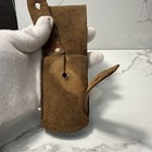 Vintage Swedish Bayonet Frog M1896 Mauser Brown Leather Wide Belt Variant