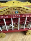Vintage 1962 Wooden Fisher Price Circus Wagon Train Animals Incomplete Set