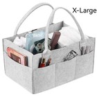 Baby Diaper Caddy Organizer For Changing Table Nursery Storage Bin Basket With