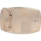 Greyhound American Cruiser Bus Lines Logo Uniform Driver Nos Vintage Belt Buckle