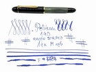 Pelikan 140 Green Striated Torpedo Serviced Fountain Pen-14k M Nib- 400