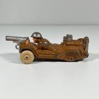 Vintage Barclay Manoil Dimestore Lead Toy Soldier Motorcycle Gun  Missing Wheels